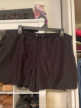 Kona Sol Classic Black Drawstring Swim/Active Shorts